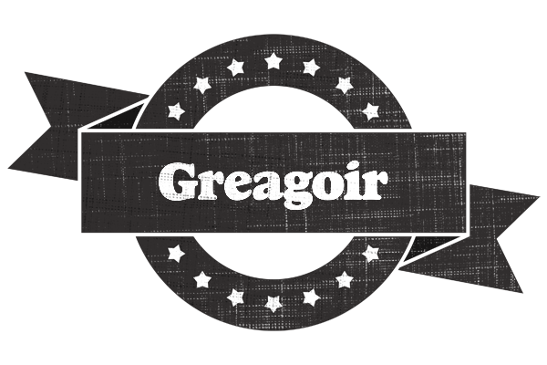 Greagoir grunge logo