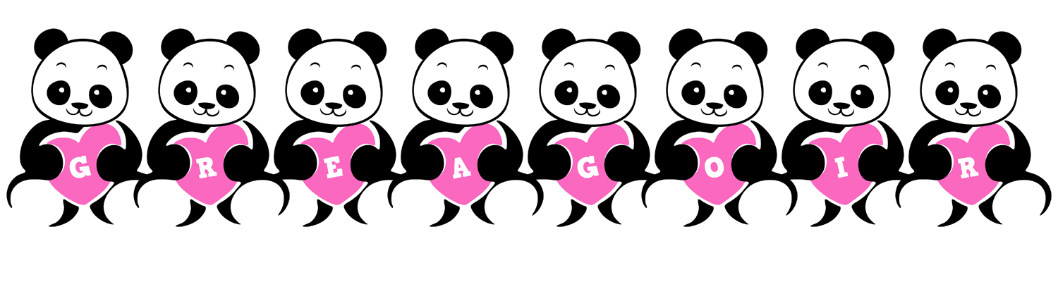 Greagoir love-panda logo