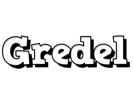 Gredel snowing logo