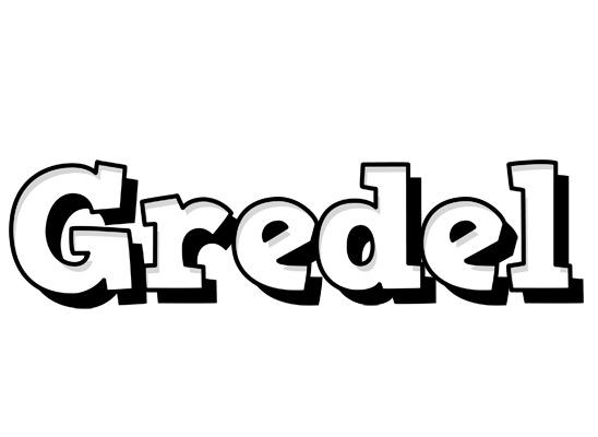 Gredel snowing logo
