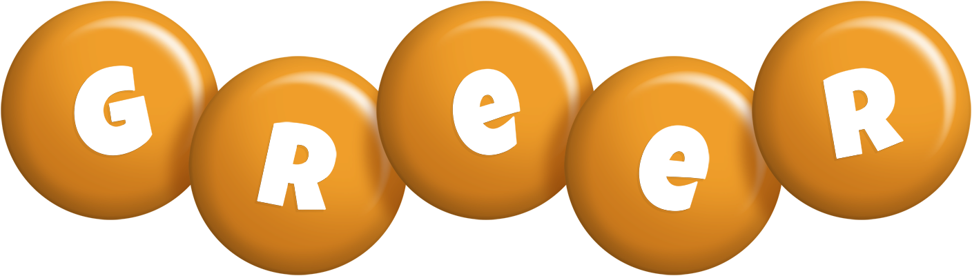 Greer candy-orange logo