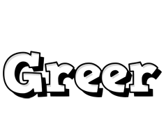 Greer snowing logo