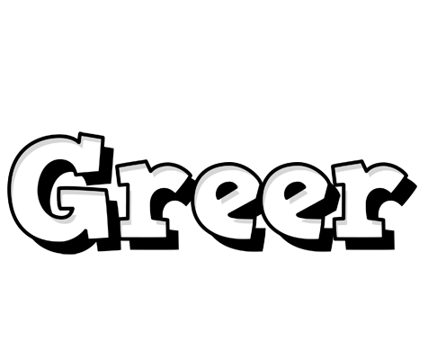 Greer snowing logo