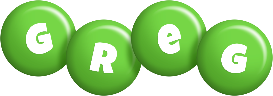 Greg candy-green logo