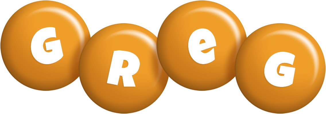 Greg candy-orange logo