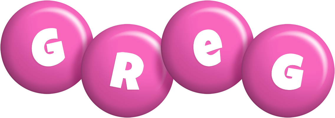 Greg candy-pink logo