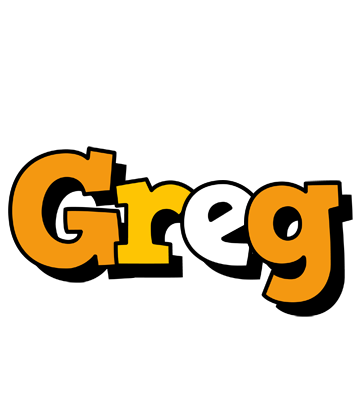 Greg cartoon logo