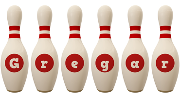 Gregar bowling-pin logo