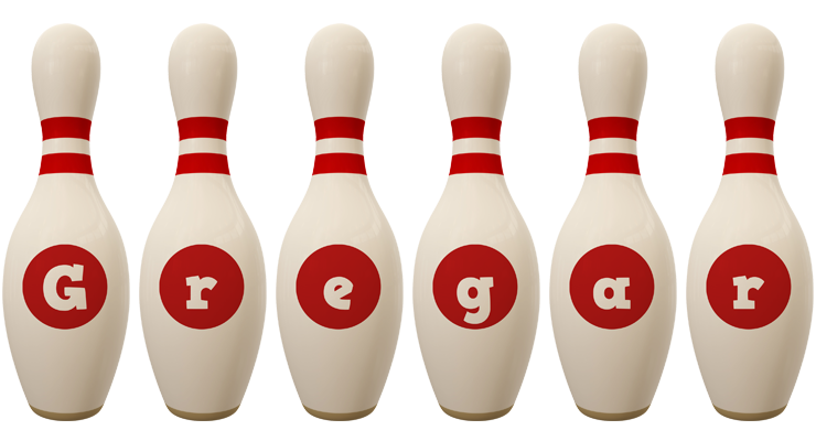 Gregar bowling-pin logo