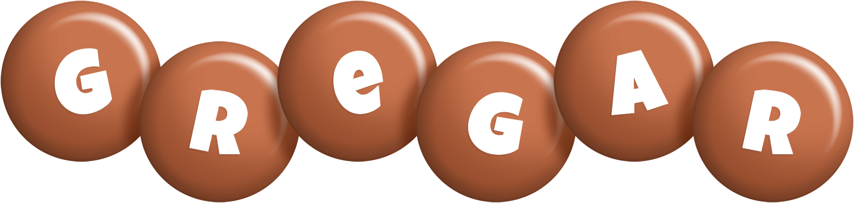 Gregar candy-brown logo