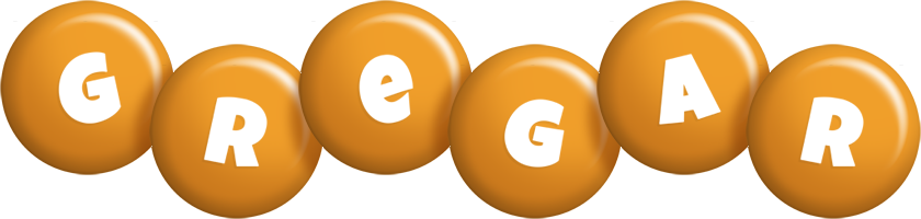 Gregar candy-orange logo