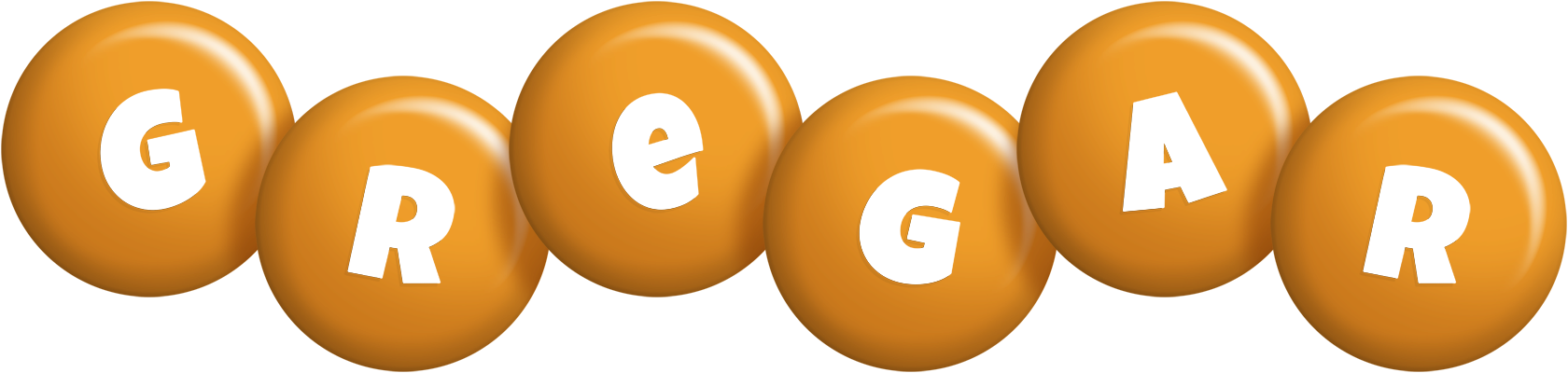 Gregar candy-orange logo