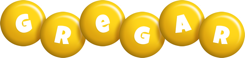 Gregar candy-yellow logo