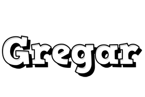Gregar snowing logo