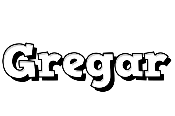 Gregar snowing logo