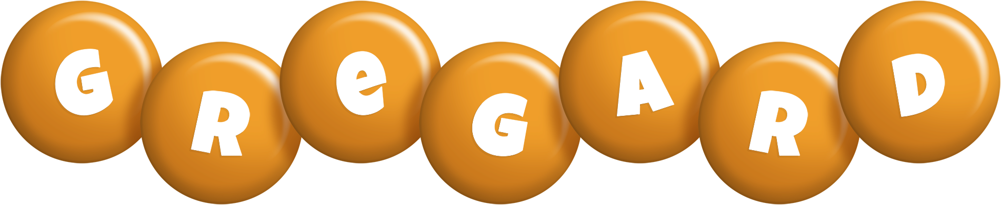 Gregard candy-orange logo