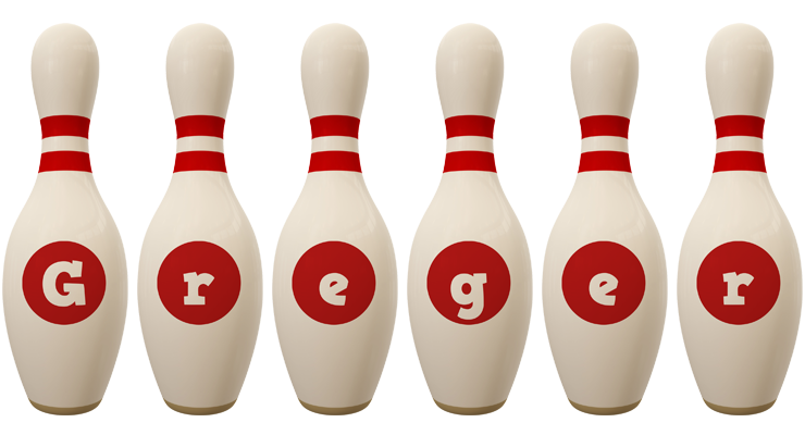 Greger bowling-pin logo