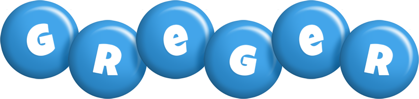 Greger candy-blue logo