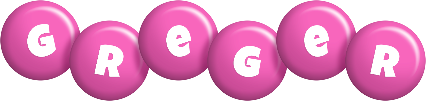Greger candy-pink logo