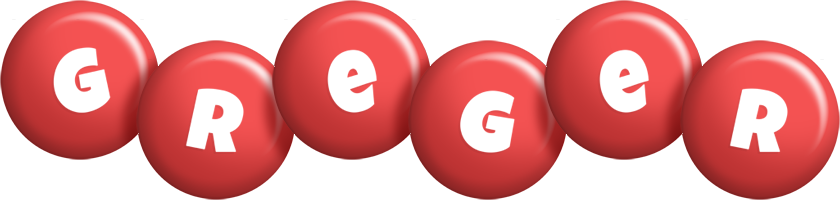 Greger candy-red logo