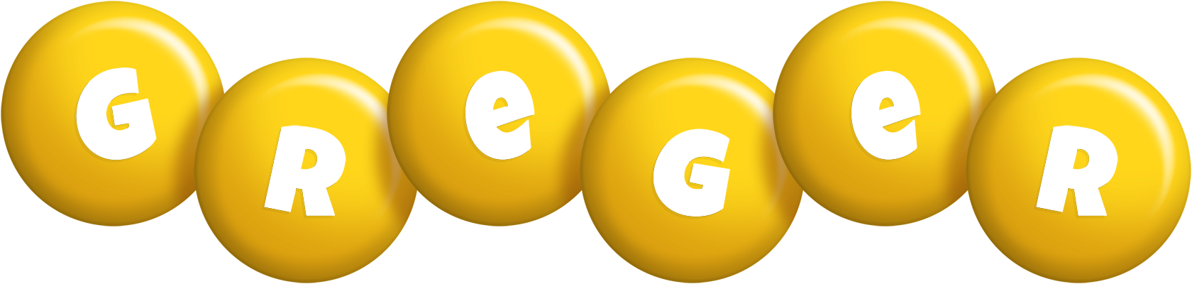 Greger candy-yellow logo