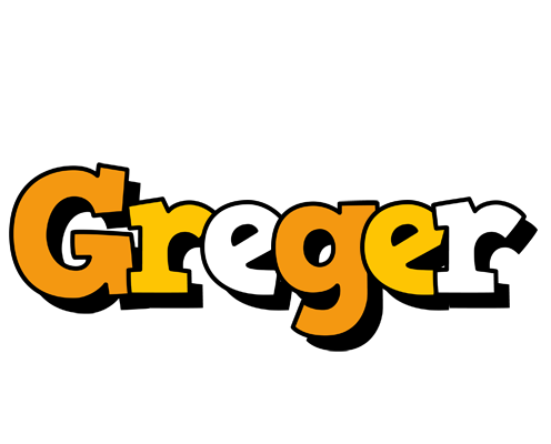 Greger cartoon logo