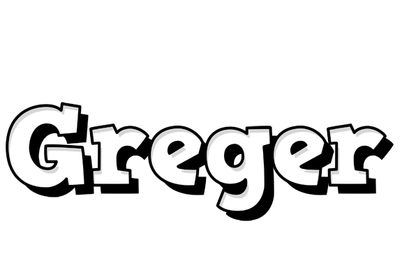 Greger snowing logo