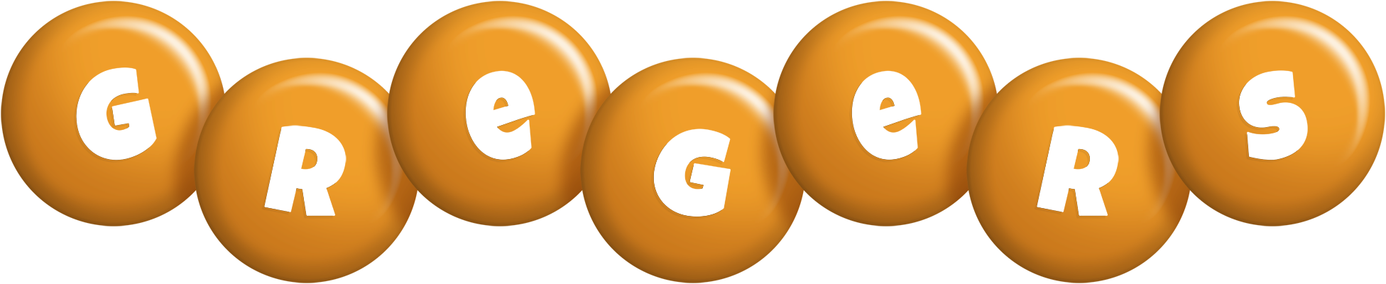 Gregers candy-orange logo