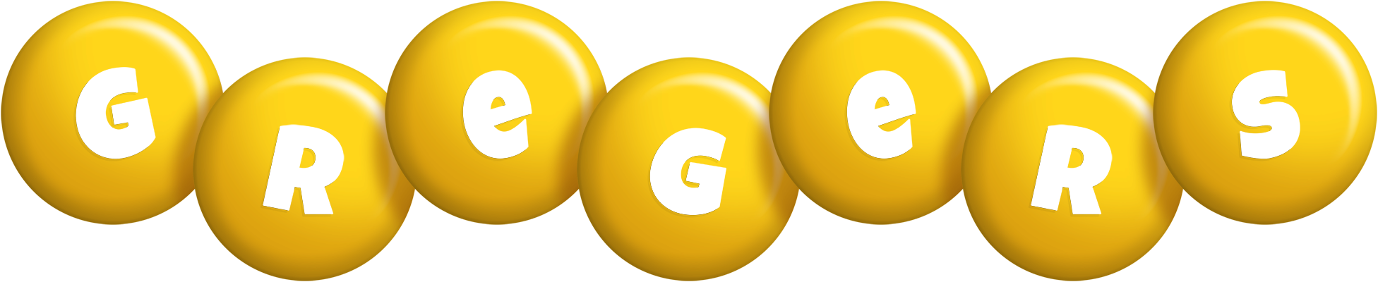 Gregers candy-yellow logo