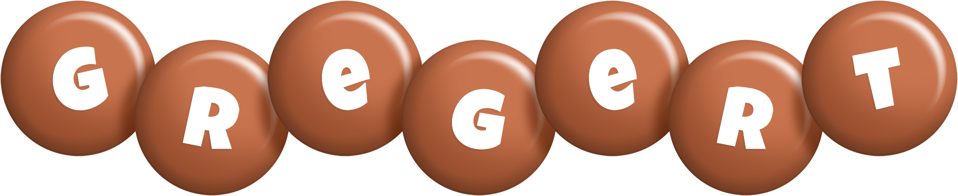 Gregert candy-brown logo