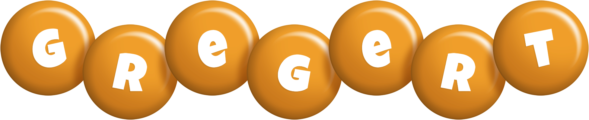 Gregert candy-orange logo