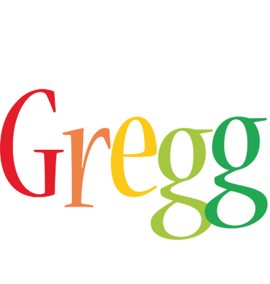 Gregg birthday logo