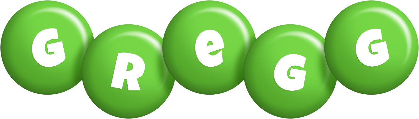 Gregg candy-green logo