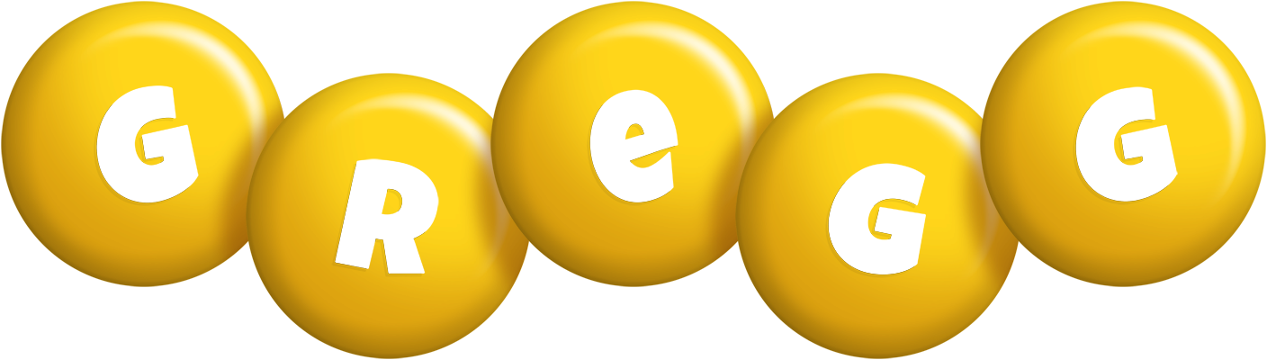 Gregg candy-yellow logo