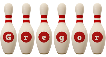 Gregor bowling-pin logo