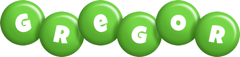 Gregor candy-green logo