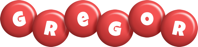 Gregor candy-red logo