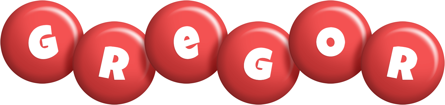 Gregor candy-red logo