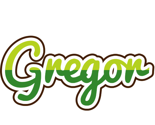 Gregor golfing logo