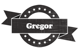Gregor grunge logo