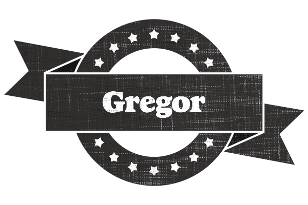 Gregor grunge logo