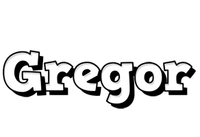 Gregor snowing logo