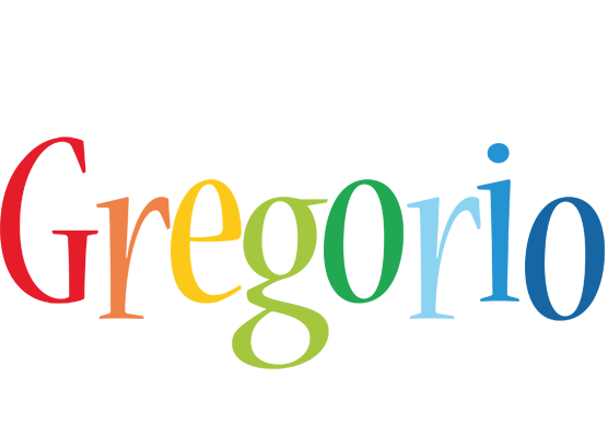 Gregorio birthday logo