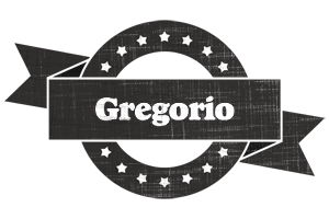 Gregorio grunge logo