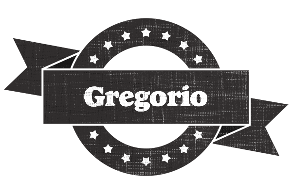 Gregorio grunge logo