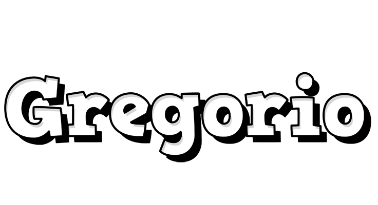 Gregorio snowing logo