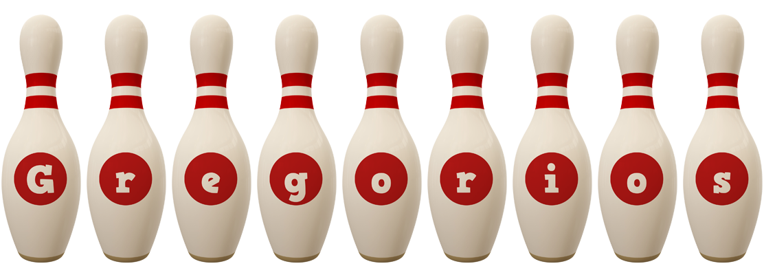 Gregorios bowling-pin logo