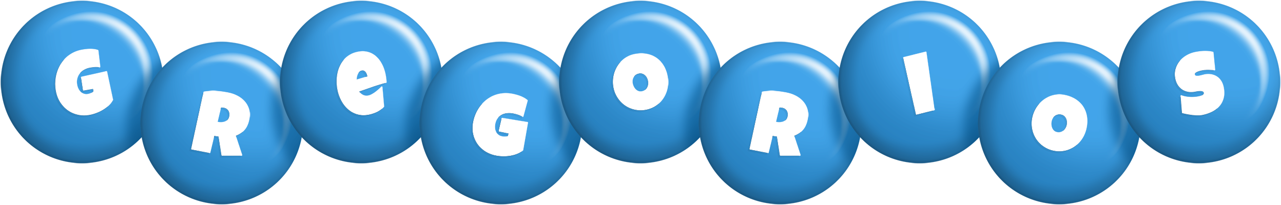 Gregorios candy-blue logo