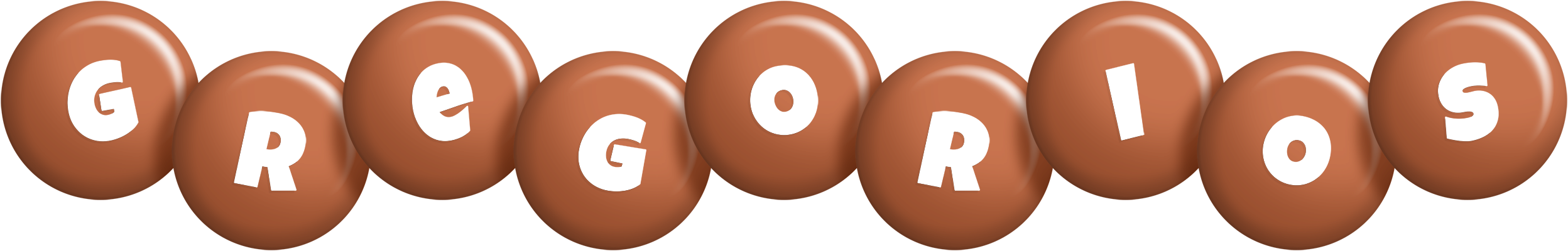 Gregorios candy-brown logo