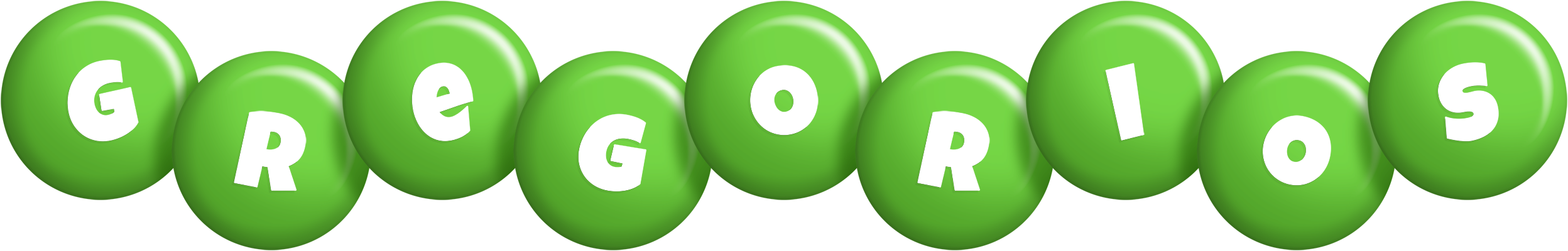 Gregorios candy-green logo
